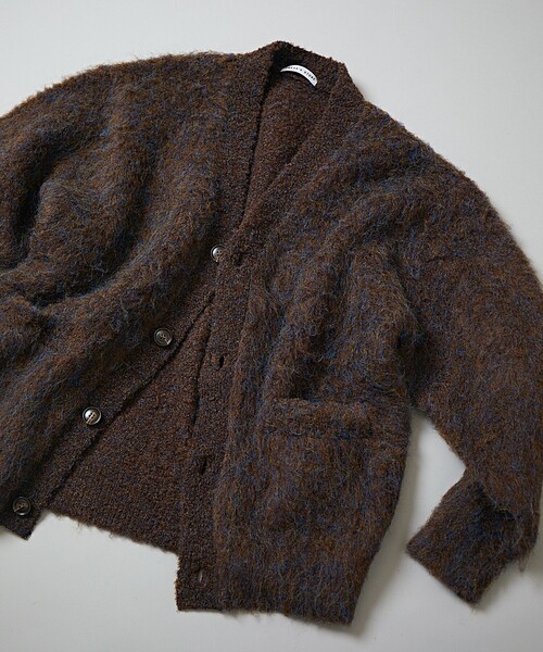 「FREAK'S STORE」 ニットカーディガン SMALL ブラウン メンズ_画像4