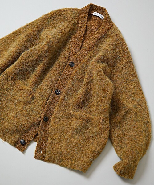 「FREAK'S STORE」 ニットカーディガン SMALL ブラウン メンズ_画像6