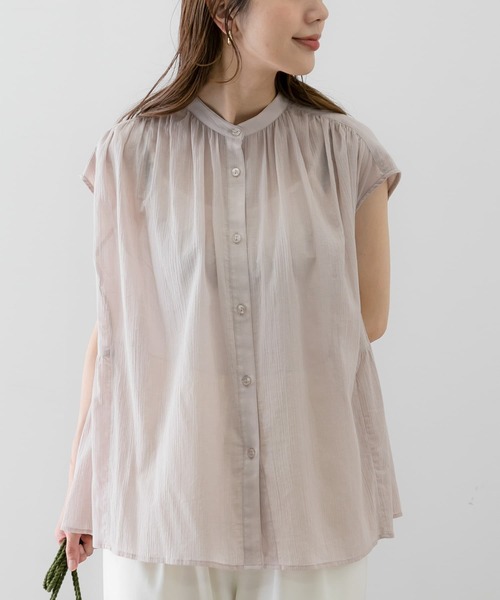 「URBAN RESEARCH Sonny Label」 半袖ブラウス FREE ブラック レディース_画像2
