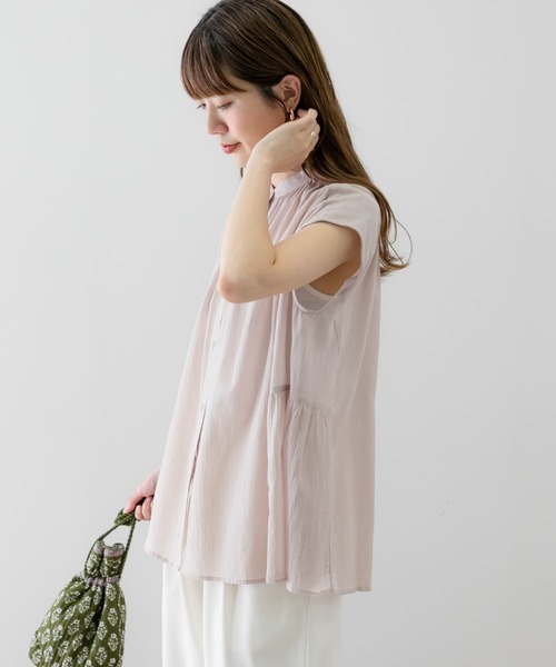 「URBAN RESEARCH Sonny Label」 半袖ブラウス FREE ブラック レディース_画像4