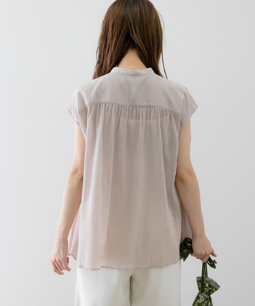 「URBAN RESEARCH Sonny Label」 半袖ブラウス FREE ブラック レディース_画像6