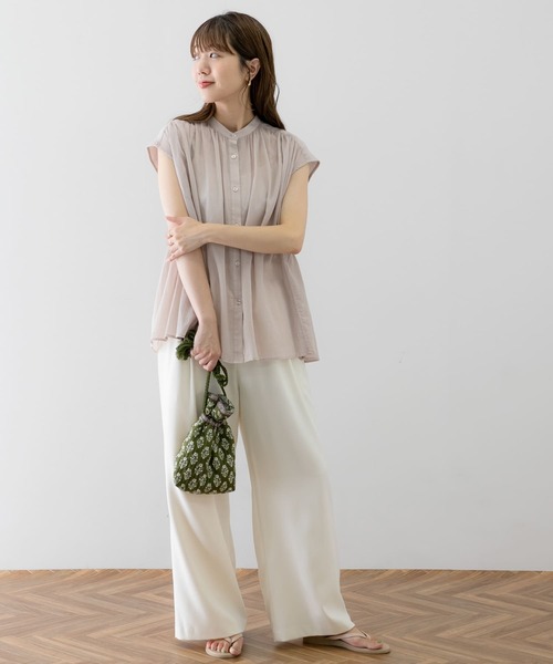 「URBAN RESEARCH Sonny Label」 半袖ブラウス FREE ブラック レディース_画像7