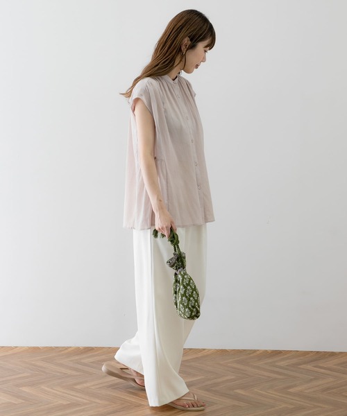 「URBAN RESEARCH Sonny Label」 半袖ブラウス FREE ブラック レディース_画像9