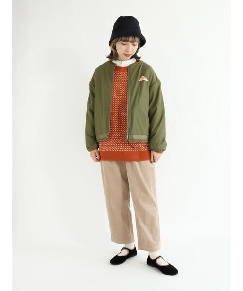 「Samansa Mos2」 コーデュロイパンツ フリ- ブラウン レディース_画像5