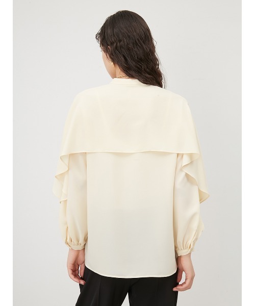 「Mila Owen」 長袖ブラウス 0 ネイビー レディース_画像4