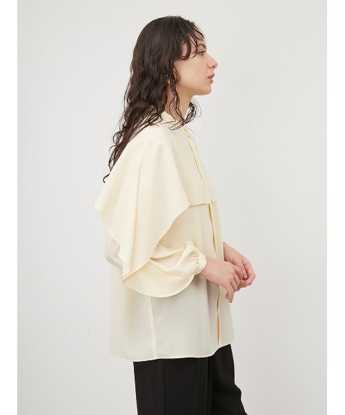 「Mila Owen」 長袖ブラウス 0 ネイビー レディース_画像5