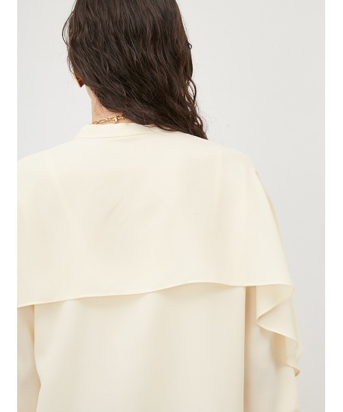 「Mila Owen」 長袖ブラウス 0 ネイビー レディース_画像9