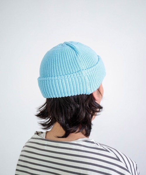 【最終価格】STONE  ニット帽 ライトブルー LEUCHTFEUER（ロイフトフォイヤー） ニット帽 ニットキャップ JUIST