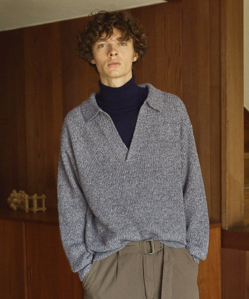 「Bleme」 長袖ニット X-LARGE グレー メンズ_画像8