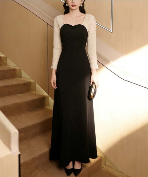 MAISON DE THERESE（メゾン ド テレーズ） ワンピース カップ付き 配色