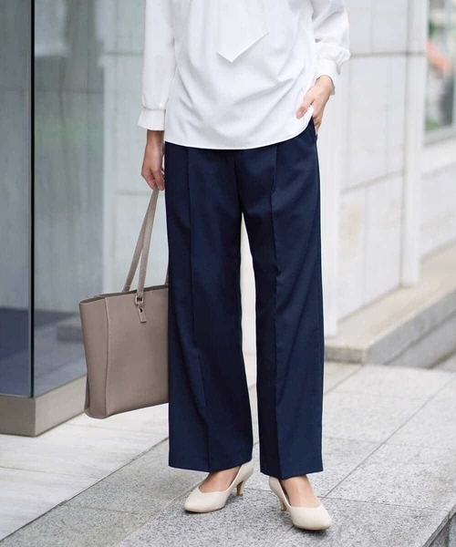 「a.v.v」 パンツ 42 ネイビー レディース_画像2