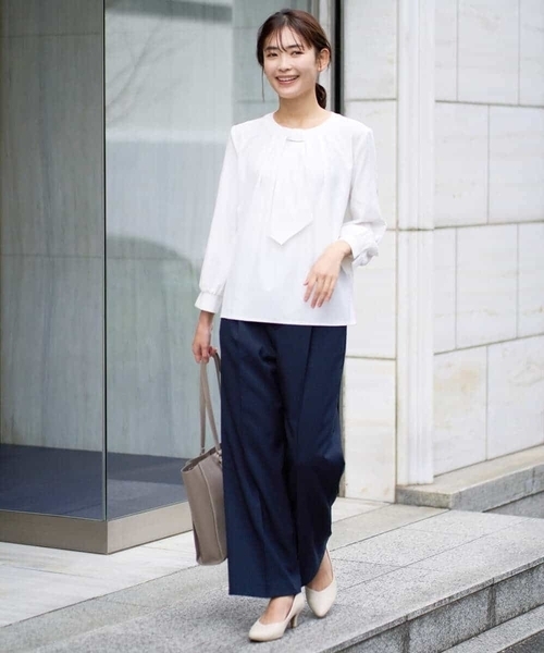 「a.v.v」 パンツ 42 ネイビー レディース_画像4