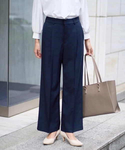 「a.v.v」 パンツ 42 ネイビー レディース_画像7