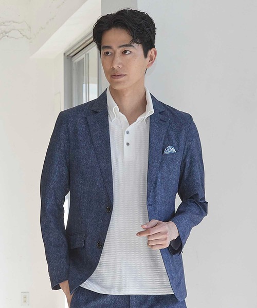 「UNION STATION」 テーラードジャケット M ネイビー メンズ_画像8