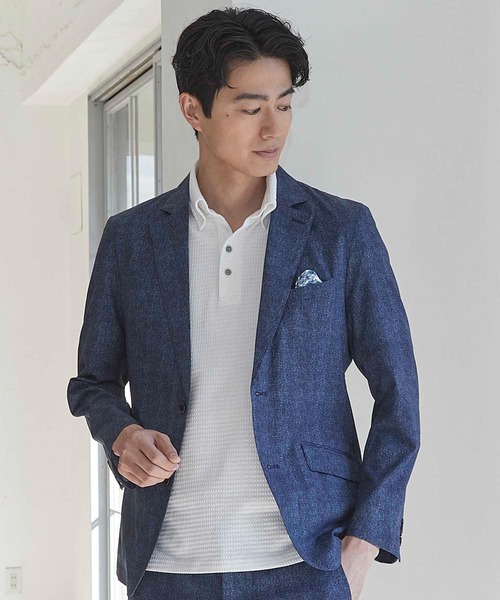 「UNION STATION」 テーラードジャケット M ネイビー メンズ_画像9