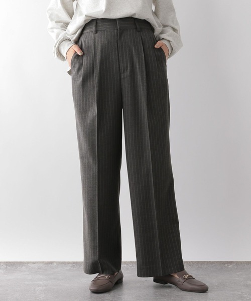 「GLOBAL WORK」 スラックス LARGE グレー レディース_画像9