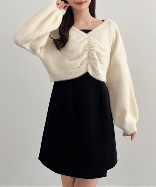 [CENEA] комбинированный One-piece LARGE светло-серый женский 