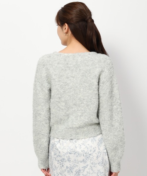 「MISCH MASCH」 カーディガン フリ- ホワイト レディース_画像8