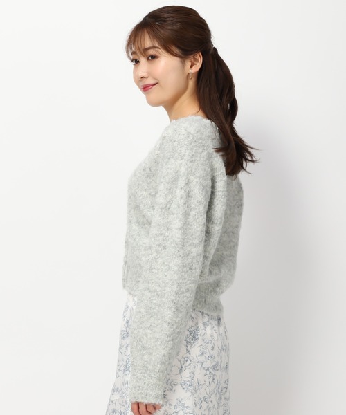 「MISCH MASCH」 カーディガン フリ- ホワイト レディース_画像9