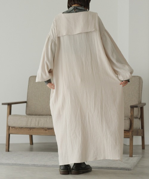 「Crisp」 長袖ワンピース FREE ベージュ レディース_画像3