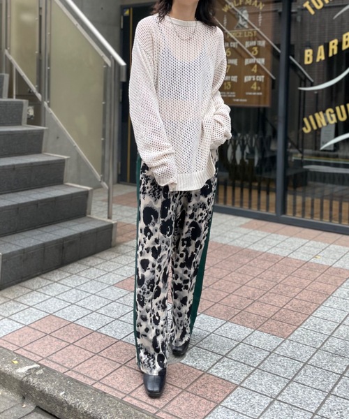 「mi via loca」 イージーパンツ FREE ブラック レディース_画像7