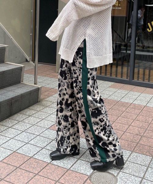 「mi via loca」 イージーパンツ FREE ブラック レディース_画像8