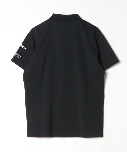 DESCENTE ポロシャツ XO DESCENTE（デサント） 刺繍半袖ポロシャツ XO ブラック メンズ