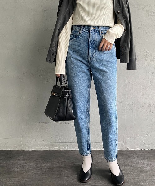 「THE SHINZONE」 デニムパンツ 34 ネイビー レディース_画像2