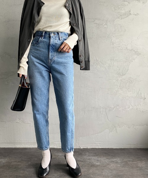 「THE SHINZONE」 デニムパンツ 34 ネイビー レディース_画像3