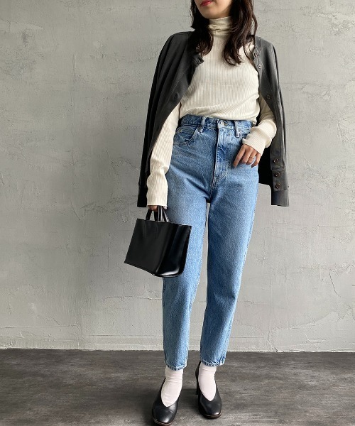 「THE SHINZONE」 デニムパンツ 34 ネイビー レディース_画像4