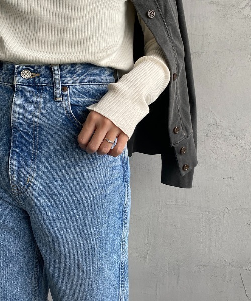 「THE SHINZONE」 デニムパンツ 34 ネイビー レディース_画像7