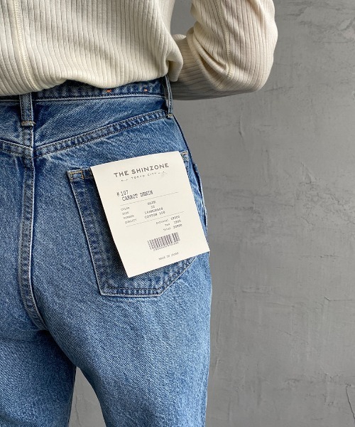 「THE SHINZONE」 デニムパンツ 34 ネイビー レディース_画像9