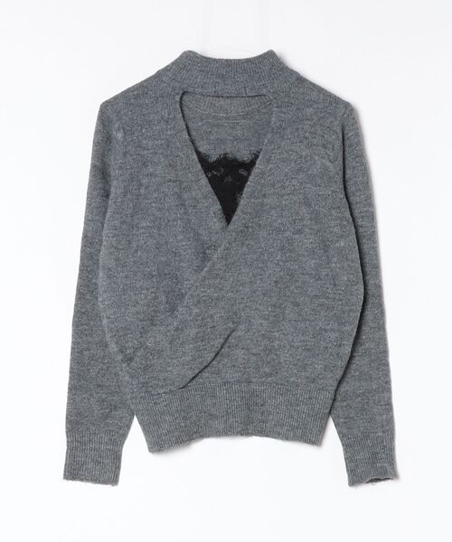 「Danny&Anne」 長袖ニット FREE グレー レディース_画像2