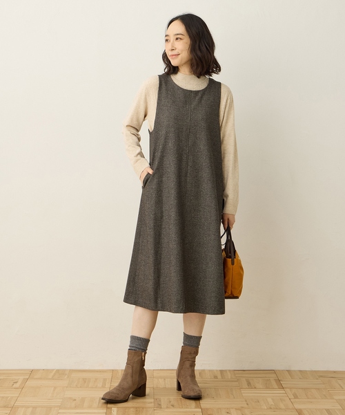 「DECOY SINCE 1981」 ノースリーブワンピース 11号 グリーン レディース_画像7