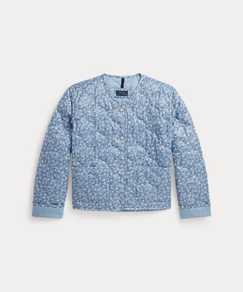 Polo Ralph Lauren Childrenswear - 厚地の外套 アウター フローラル キルテッド 上衣 キッズ 小わっぱ服 うしろ帯 ベビー、キッズ、マタニティ-子ども服、シューズ-コート