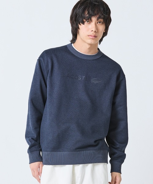 LACOSTE　スウェット　新品 LACOSTE（ラコステ） トレーナー スウェット メランジカラー ヘザー