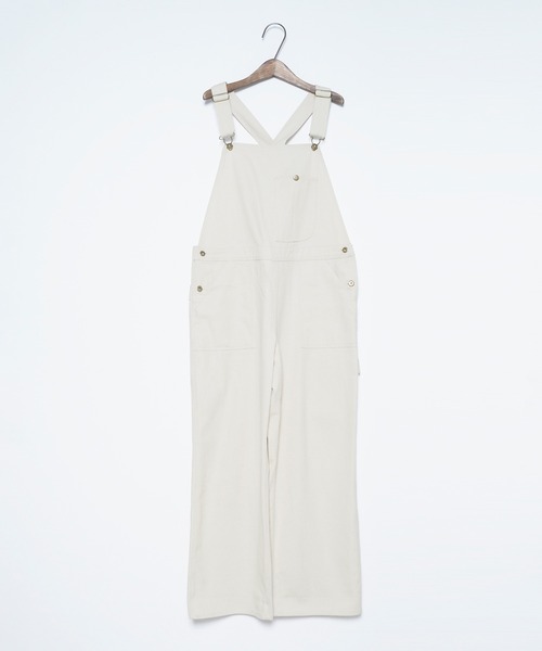 「Crisp」 オーバーオール FREE アイボリー レディース_画像4