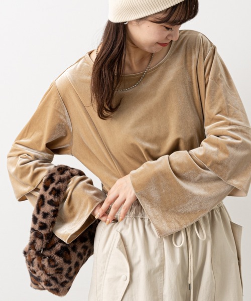 「CIAOPANIC TYPY」 長袖カットソー ONE SIZE ブラック レディース_画像3