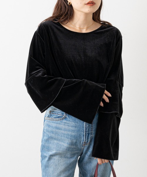 「CIAOPANIC TYPY」 長袖カットソー ONE SIZE ブラック レディース_画像6