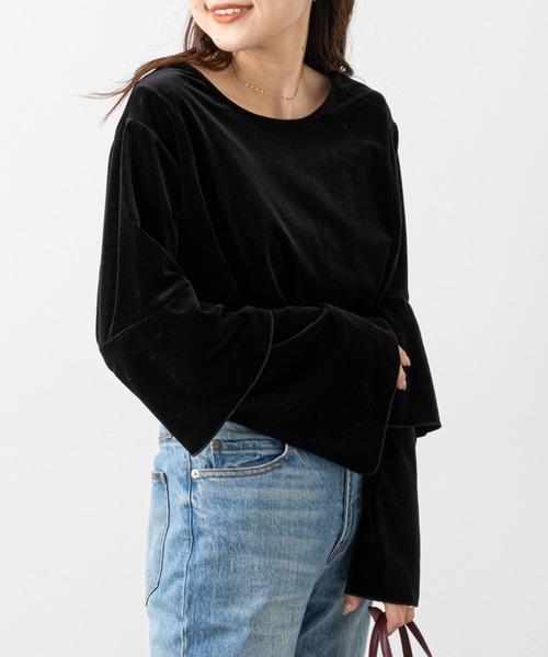 「CIAOPANIC TYPY」 長袖カットソー ONE SIZE ブラック レディース_画像9