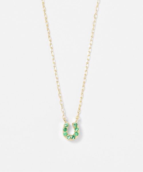 Jewel closet by L&Co. ネックレス K10 馬蹄 カラーストーン