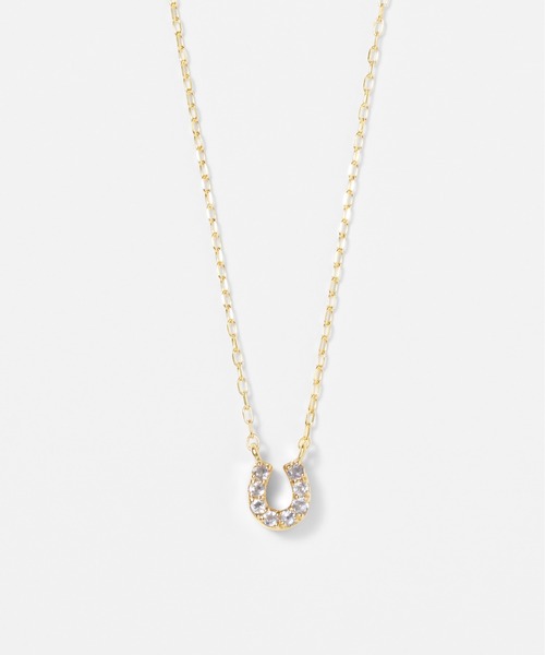 Jewel closet by L&Co. ネックレス K10 馬蹄 カラーストーン