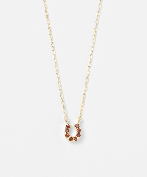 Jewel closet by L&Co. ネックレス K10 馬蹄 カラーストーン