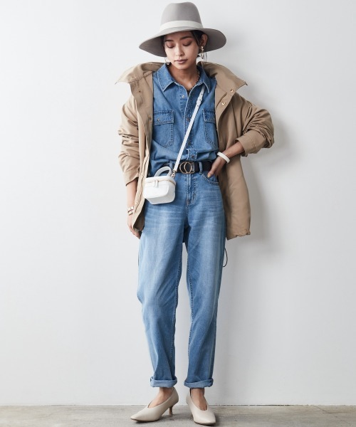 「CHIC STYLE」 長袖シャツ L ブルー レディース_画像7