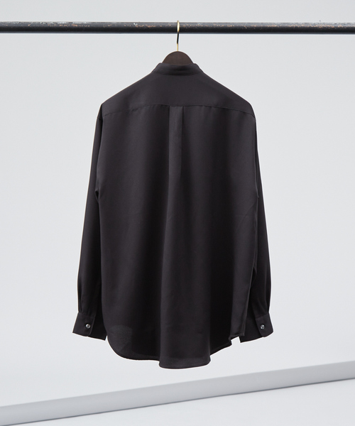 「AH ABAHOUSE」 長袖シャツ 48 ダークグリーン メンズ_画像4