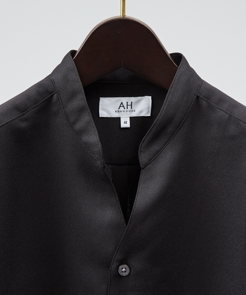 「AH ABAHOUSE」 長袖シャツ 48 ダークグリーン メンズ_画像5