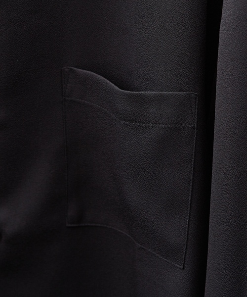 「AH ABAHOUSE」 長袖シャツ 48 ダークグリーン メンズ_画像6