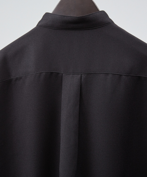 「AH ABAHOUSE」 長袖シャツ 48 ダークグリーン メンズ_画像9