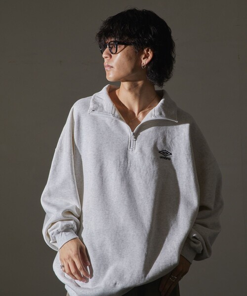 「UMBRO」 スウェットカットソー MEDIUM ネイビー メンズの画像