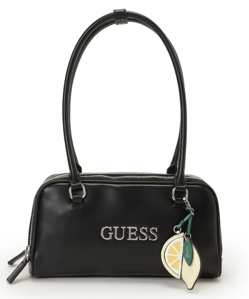 GUESSハンドバッグショルダーバッグ レディース　ブラック CILIAN Top Zip Saddle Shoulder Bag ハンドバッグ ショルダーバッグ